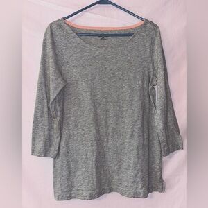 Merona Heather Gray Long Sleeve Top